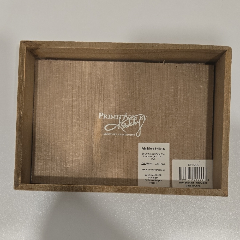 Primitives by Kathy Rustic Wooden Box - Picture 3 of 11